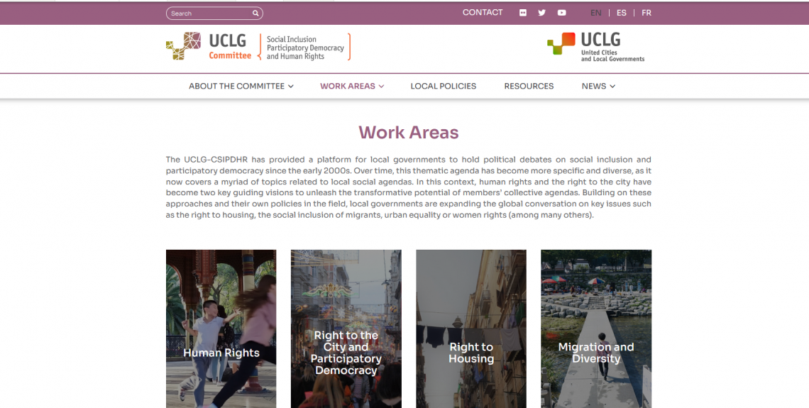 Nueva web de la CISDPDH-CGLU: Descubre todo lo que la Comisión tiene que ofrecer… ¡De forma totalmente distinta!