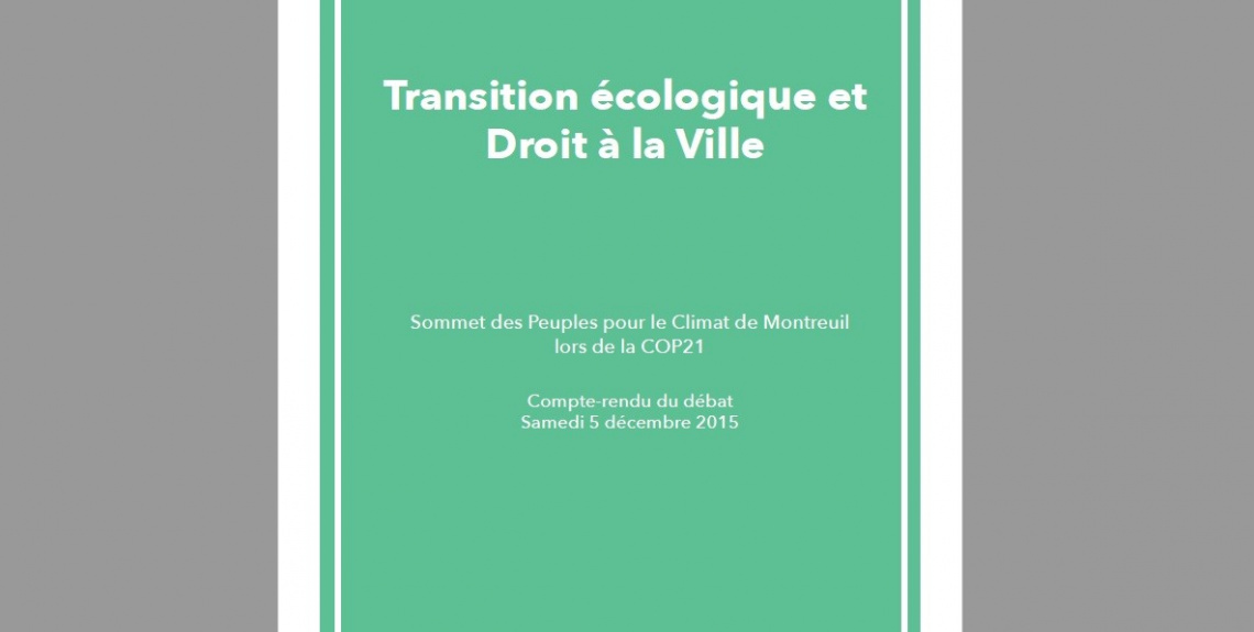 Ecological Transition and the Right to the City (2015)