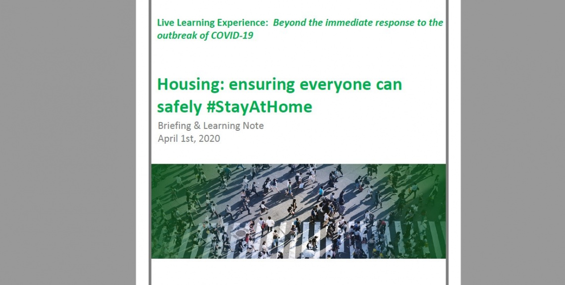 Live Learning Experience on COVID-19 and Housing Report (2020)
