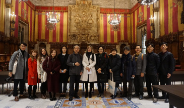 The Gwangju delegation visiting Barcelona City Hall.