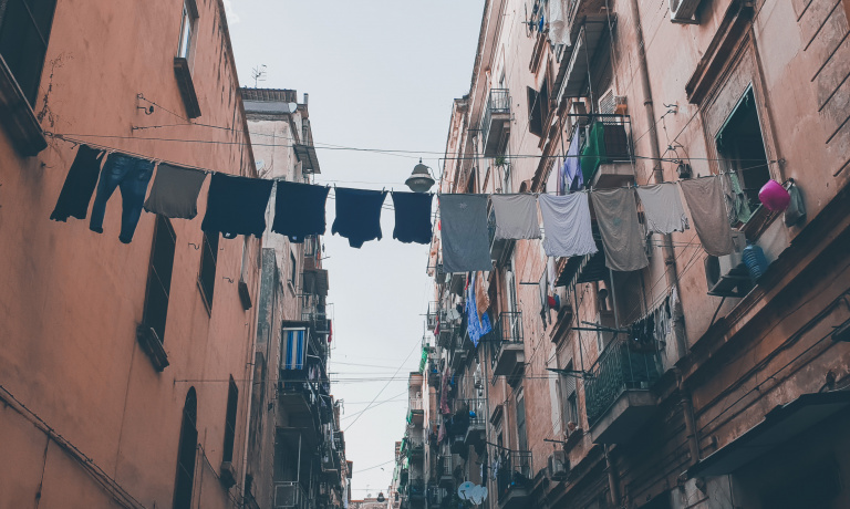 A street of Naples.